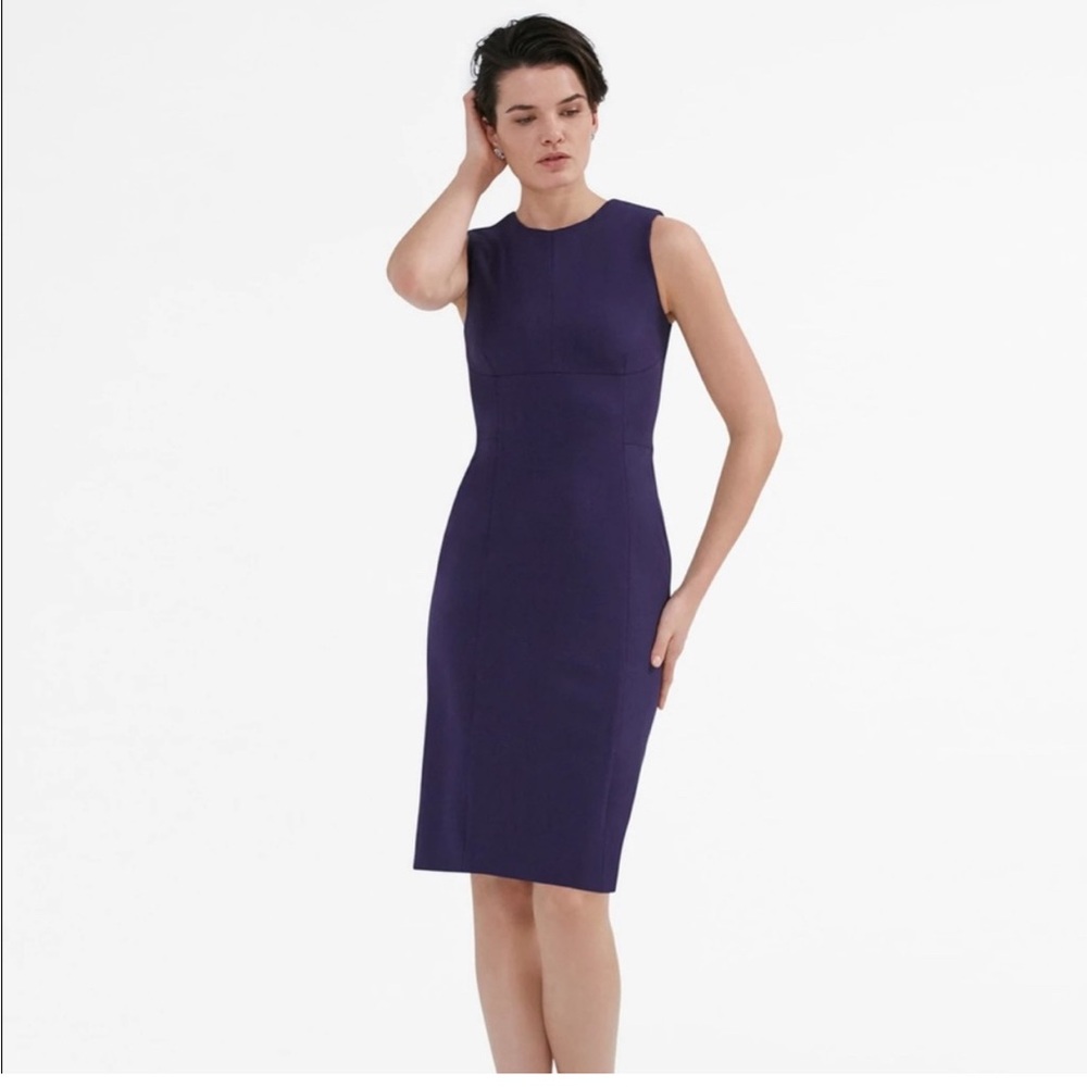 MM. LAFLEUR Shirley Sheath Dress in Elderberry